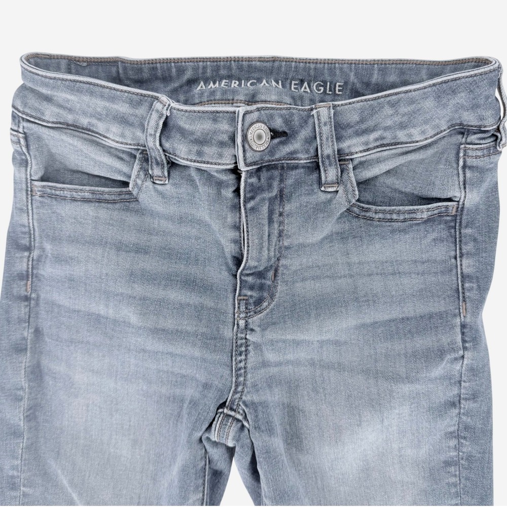 American Eagle Outfitters Womens Skinny Jeans Next Level Stretch Denim Size 4 - Picture 4 of 12
